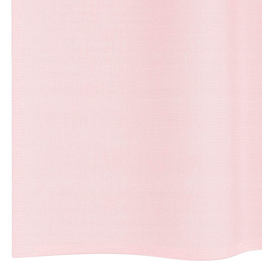 Voile Vorhänge mit Stangentaschen 2 Stk. Hellrosa