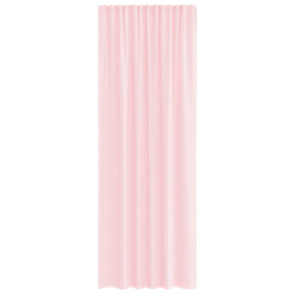 Voile Vorhänge mit Stangentaschen 2 Stk. Hellrosa
