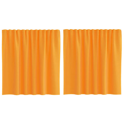 Voile Vorhänge mit Stangentaschen 2 Stk. Orange