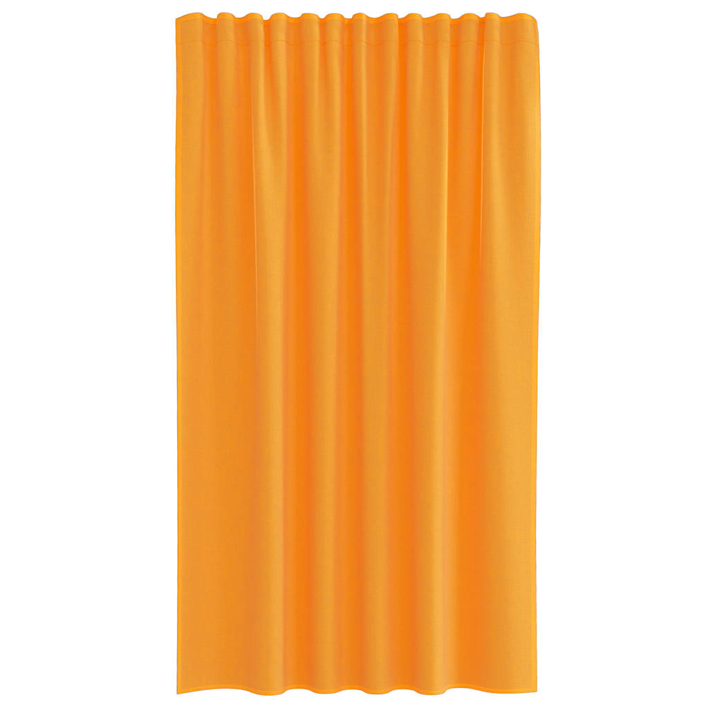 Voile Vorhänge mit Stangentaschen 2 Stk. Orange