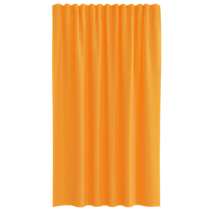 Voile Vorhänge mit Stangentaschen 2 Stk. Orange