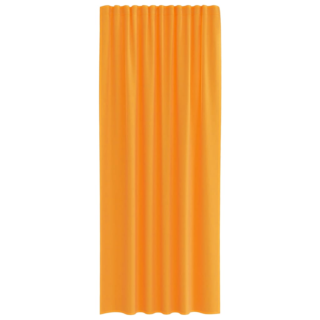 Voile Vorhänge mit Stangentaschen 2 Stk. Orange