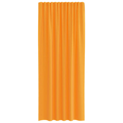 Voile Vorhänge mit Stangentaschen 2 Stk. Orange