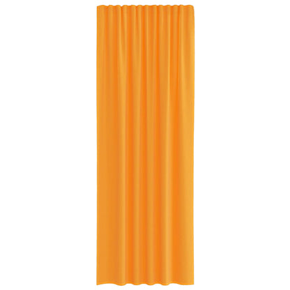 Voile Vorhänge mit Stangentaschen 2 Stk. Orange