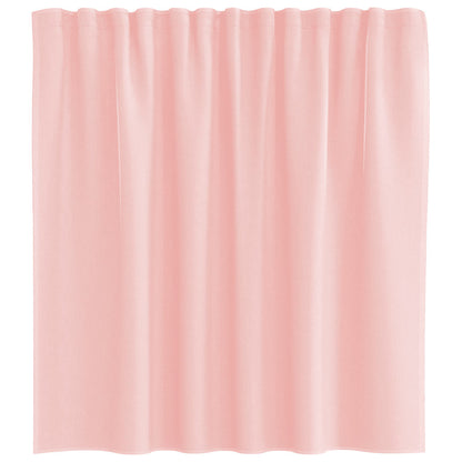 Voile Vorhänge mit Stangentaschen 2 Stk. Rosa