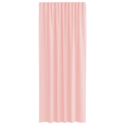 Voile Vorhänge mit Stangentaschen 2 Stk. Rosa