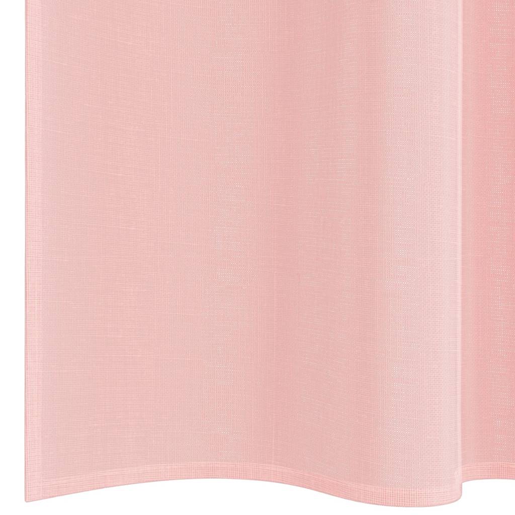 Voile Vorhänge mit Stangentaschen 2 Stk. Rosa