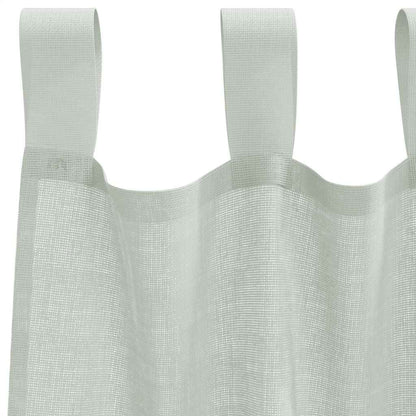Voile Vorhänge mit Stangentaschen 2 Stk. Hellgrau