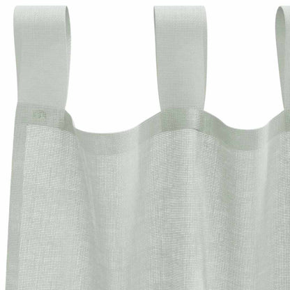 Voile Vorhänge mit Stangentaschen 2 Stk. Hellgrau