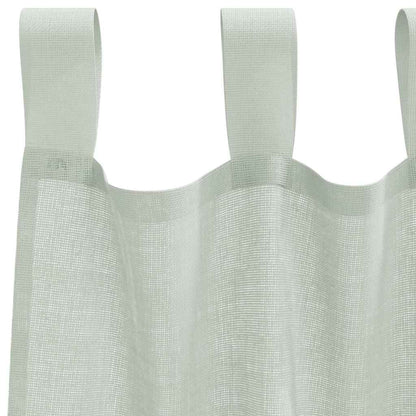Voile Vorhänge mit Stangentaschen 2 Stk. Hellgrau