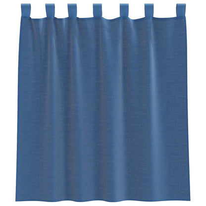Voile Vorhänge mit Stangentaschen 2 Stk. Königsblau