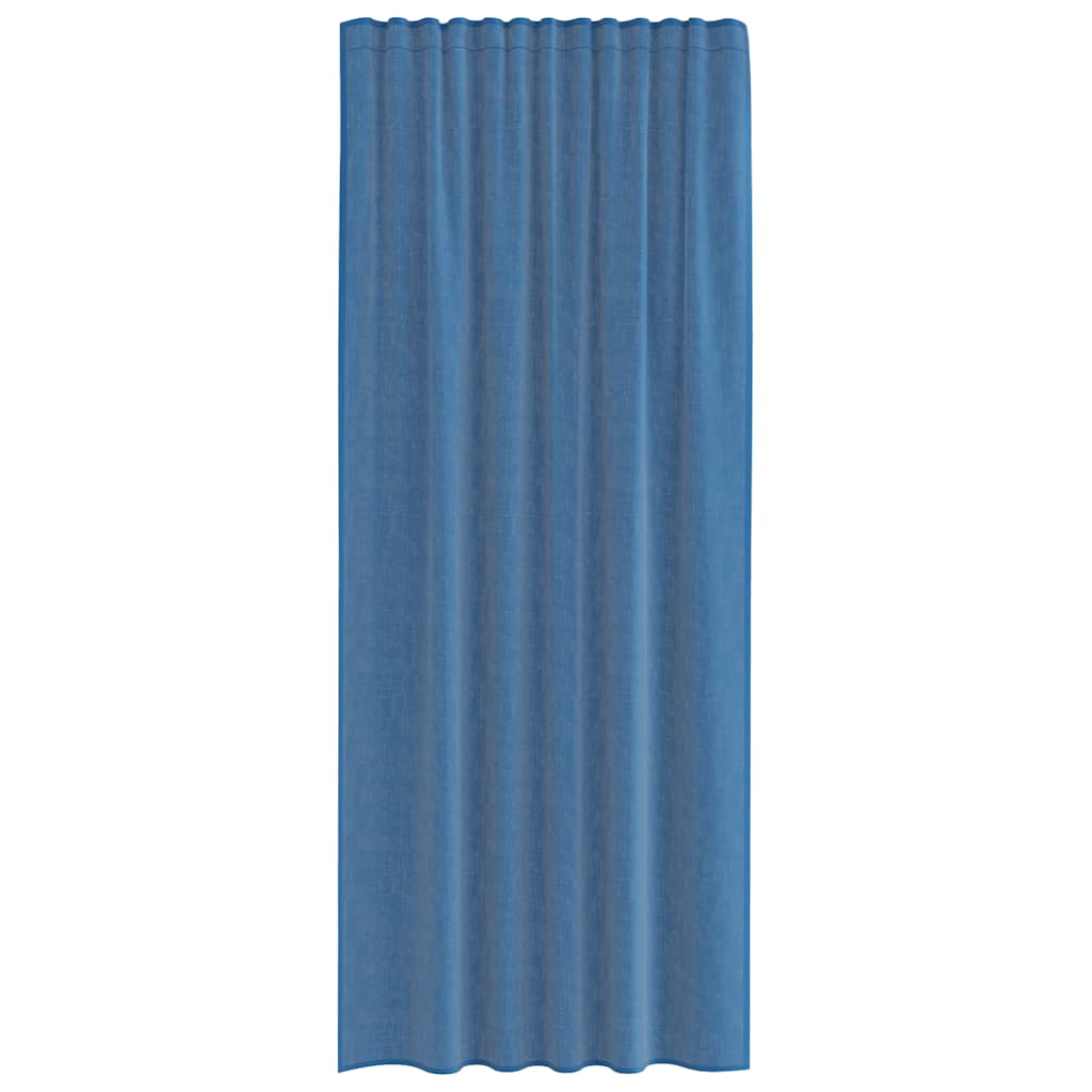Voile Vorhänge mit Stangentaschen 2 Stk. Königsblau