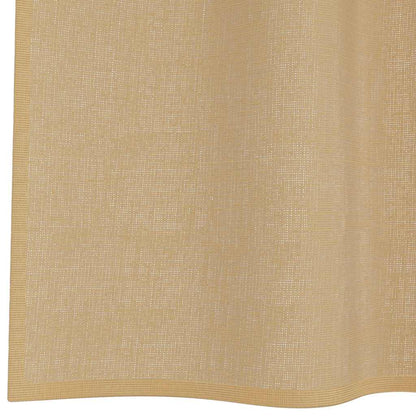 Voile Vorhänge mit Stangentaschen 2 Stk. Sandfarbe