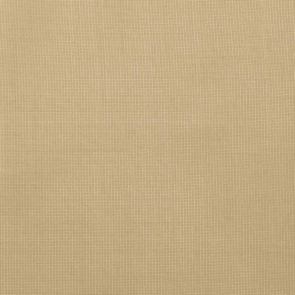 Voile Vorhänge mit Stangentaschen 2 Stk. Sandfarbe
