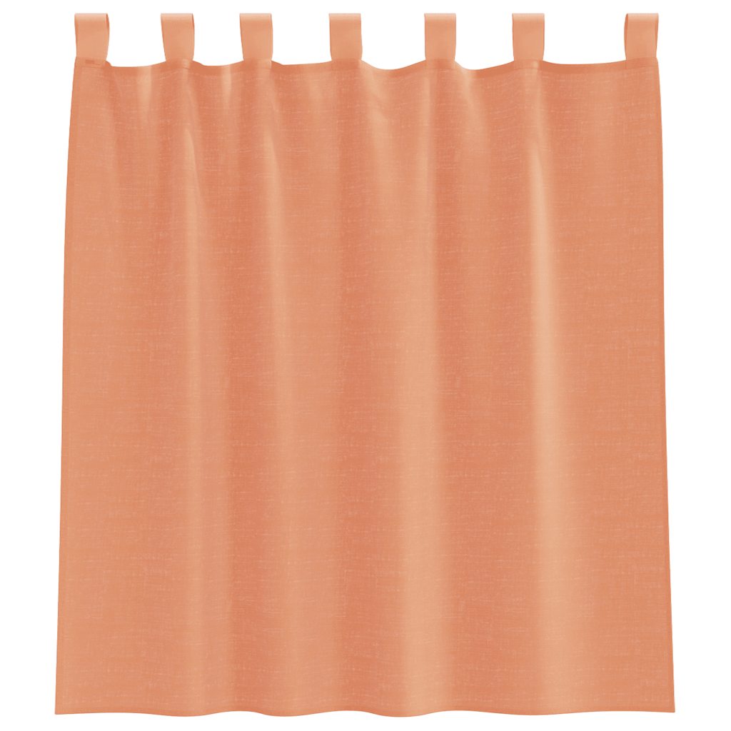 Voile Vorhänge mit Stangentaschen 2 Stk. Terrakotta