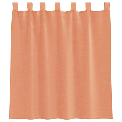Voile Vorhänge mit Stangentaschen 2 Stk. Terrakotta