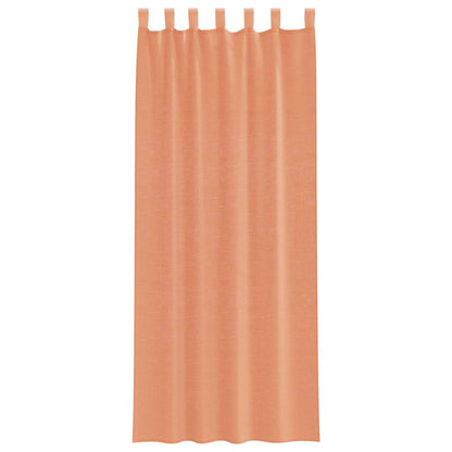 Voile Vorhänge mit Stangentaschen 2 Stk. Terrakotta