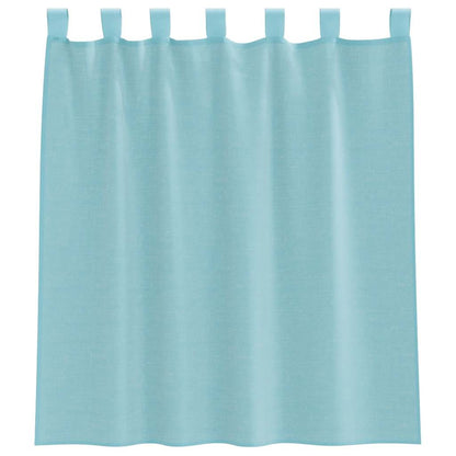 Voile Vorhänge mit Stangentaschen 2 Stk. Türkis