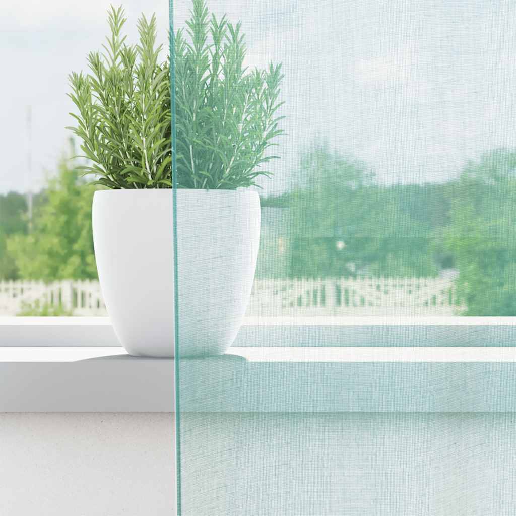 Voile Vorhänge mit Stangentaschen 2 Stk. Türkis