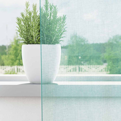 Voile Vorhänge mit Stangentaschen 2 Stk. Türkis