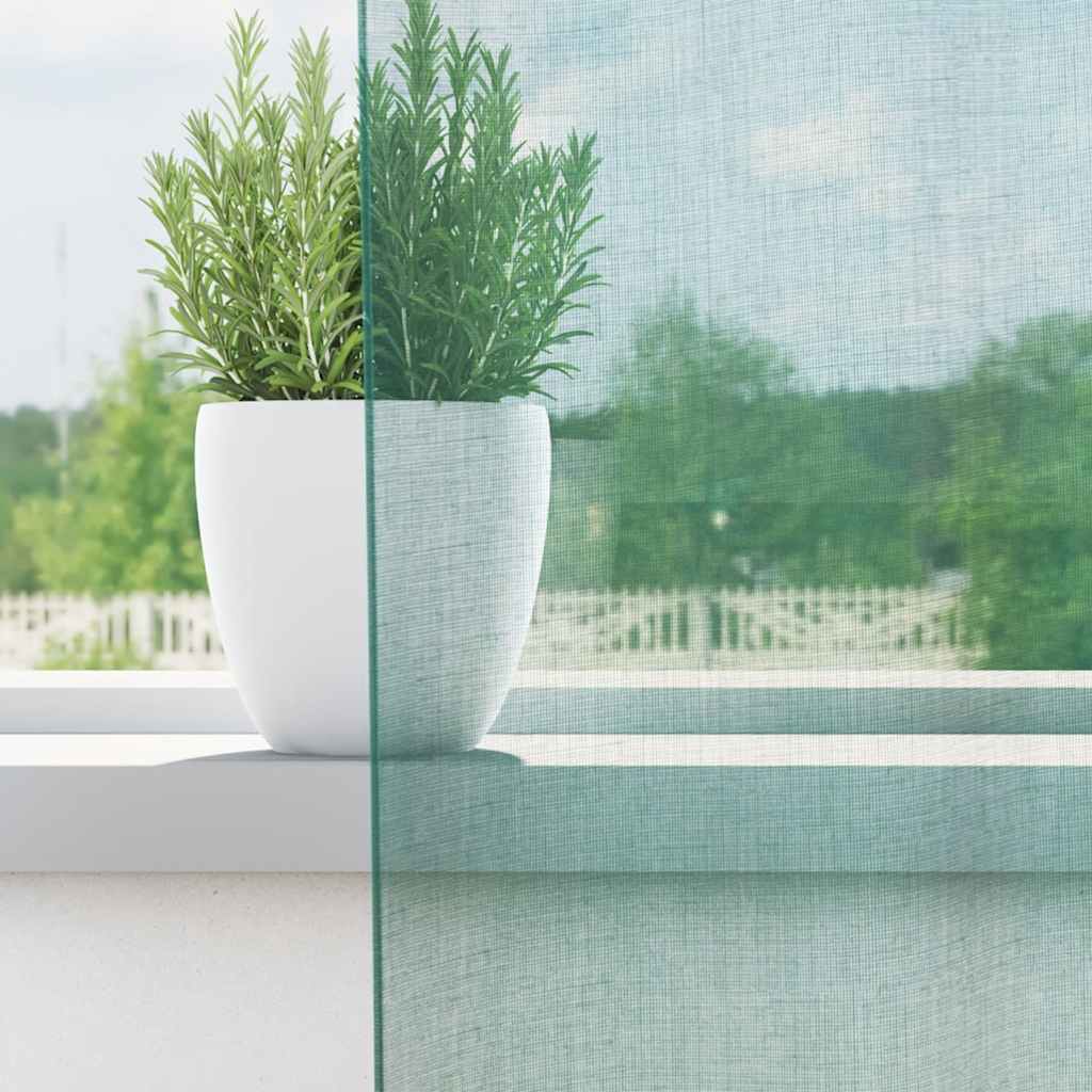 Voile Vorhänge mit Stangentaschen 2 Stk. Türkis