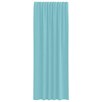 Voile Vorhänge mit Stangentaschen 2 Stk. Türkis