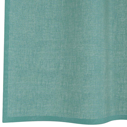 Voile Vorhänge mit Stangentaschen 2 Stk. Türkis