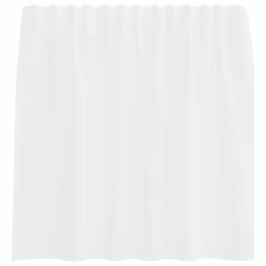 Voile Vorhänge mit Stangentaschen 2 Stk. Weiß