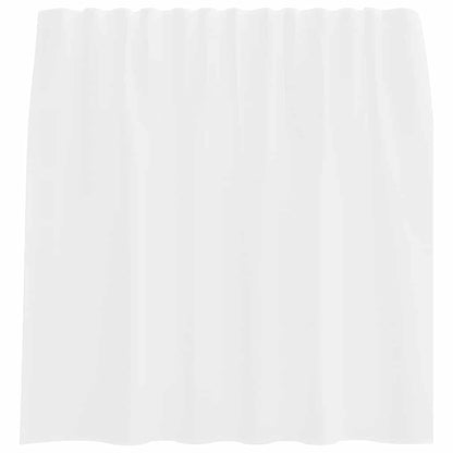 Voile Vorhänge mit Stangentaschen 2 Stk. Weiß