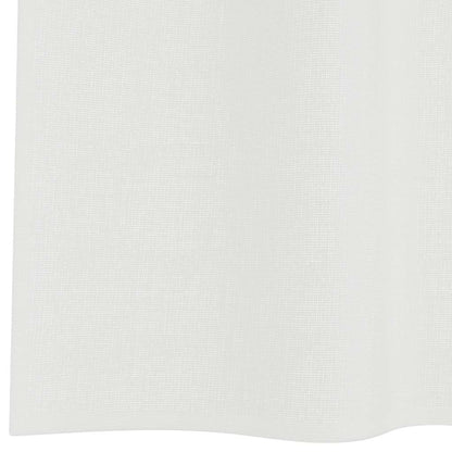 Voile Vorhänge mit Stangentaschen 2 Stk. Weiß