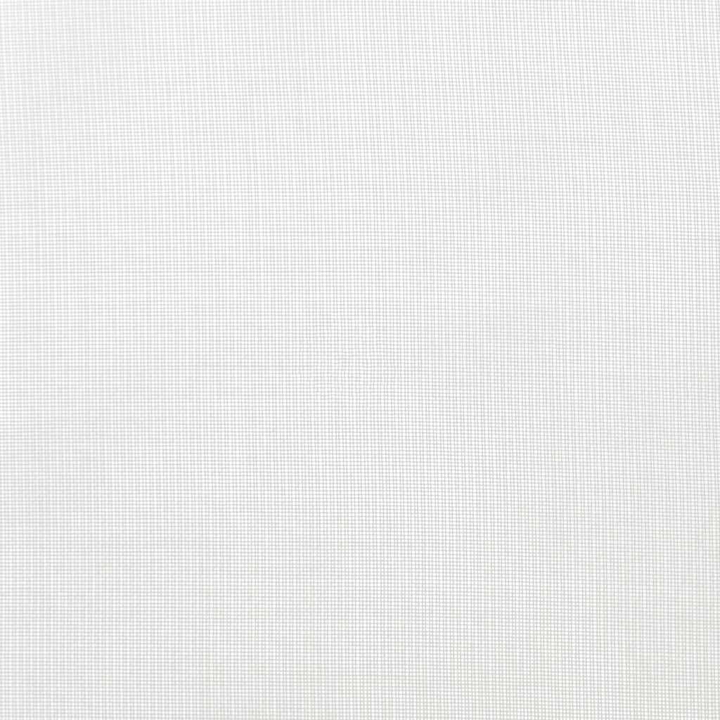 Voile Vorhänge mit Stangentaschen 2 Stk. Weiß