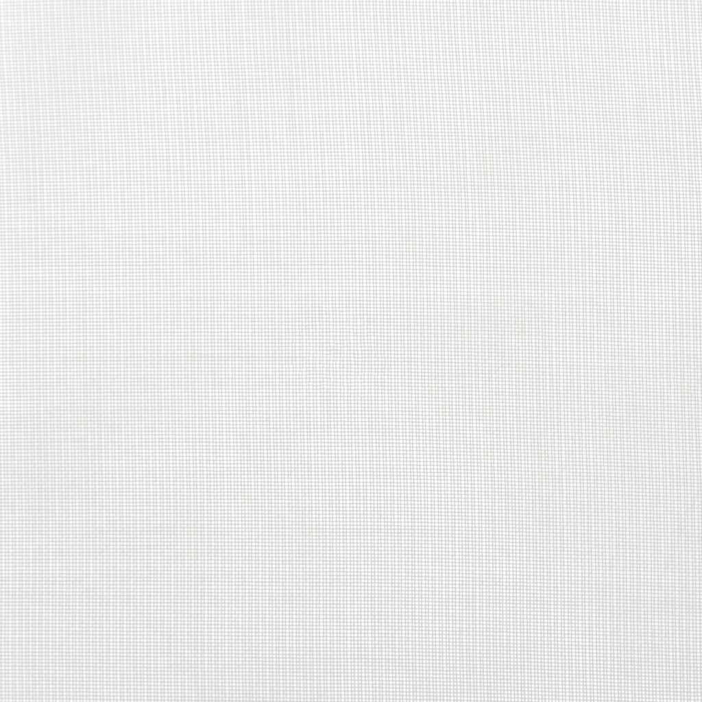 Voile Vorhänge mit Stangentaschen 2 Stk. Weiß