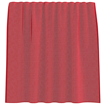 Voile Vorhänge mit Stangentaschen 2 Stk. Weinrot