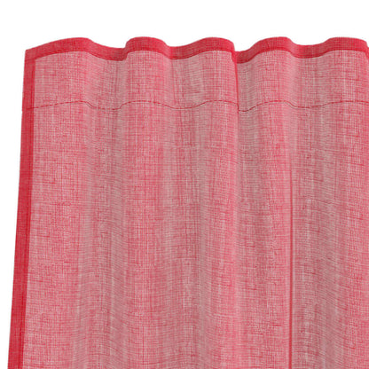 Voile Vorhänge mit Stangentaschen 2 Stk. Weinrot