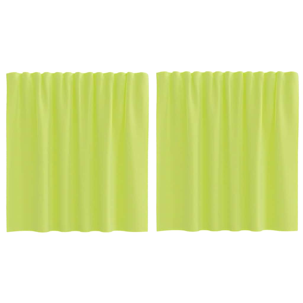 Voile Vorhänge mit Lasche 2 Stk. Apfelgrün