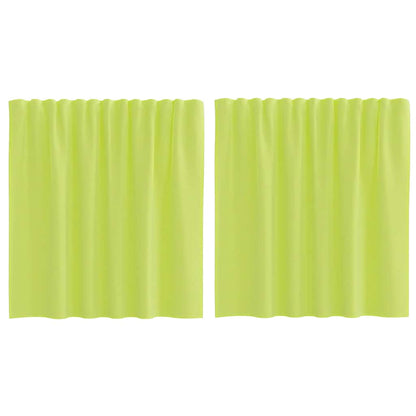 Voile Vorhänge mit Lasche 2 Stk. Apfelgrün