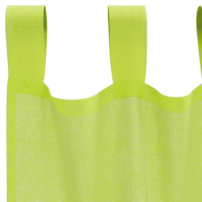 Voile Vorhänge mit Lasche 2 Stk. Apfelgrün