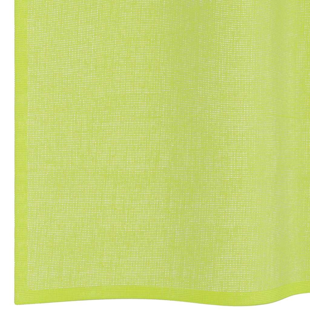 Voile Vorhänge mit Lasche 2 Stk. Apfelgrün