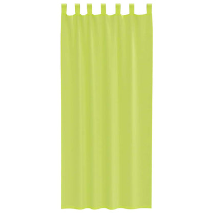Voile Vorhänge mit Lasche 2 Stk. Apfelgrün