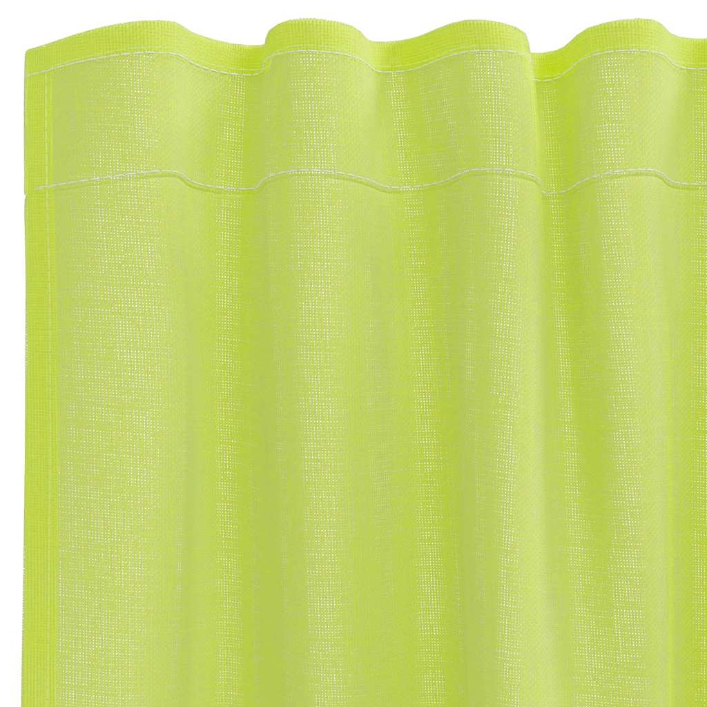 Voile Vorhänge mit Lasche 2 Stk. Apfelgrün