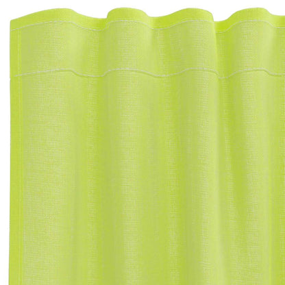 Voile Vorhänge mit Lasche 2 Stk. Apfelgrün