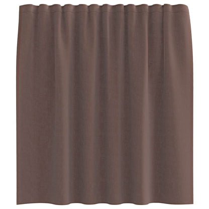 Voile Vorhänge mit Lasche 2 Stk. Braun