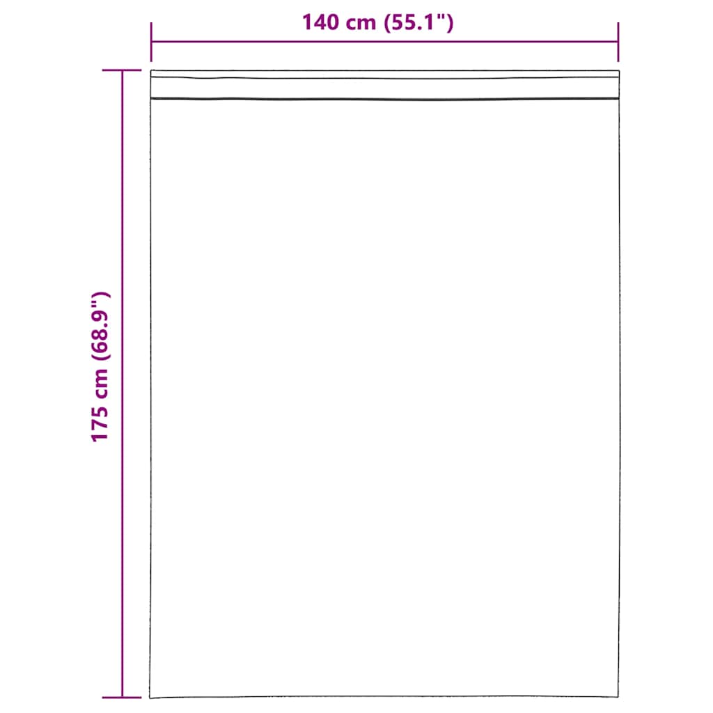 Voile Vorhänge mit Lasche 2 Stk. Braun