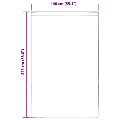 Voile Vorhänge mit Lasche 2 Stk. Braun