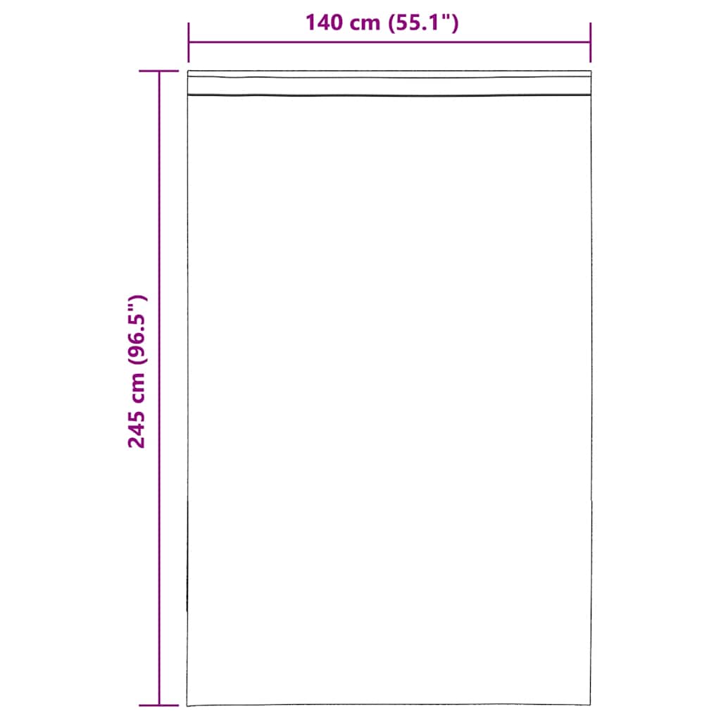 Voile Vorhänge mit Lasche 2 Stk. Braun
