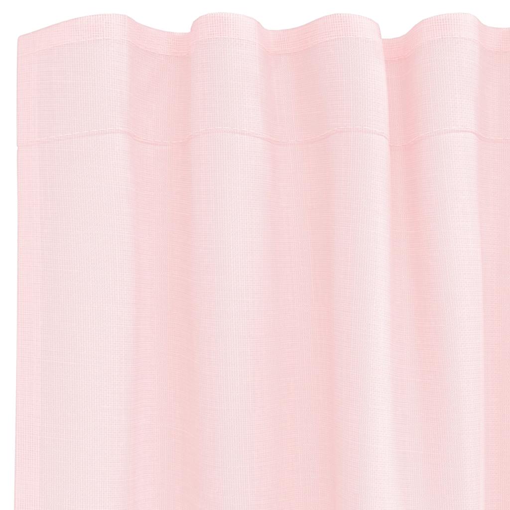 Voile Vorhänge mit Schlaufen 2 Stk. Hellrosa 140x140 cm