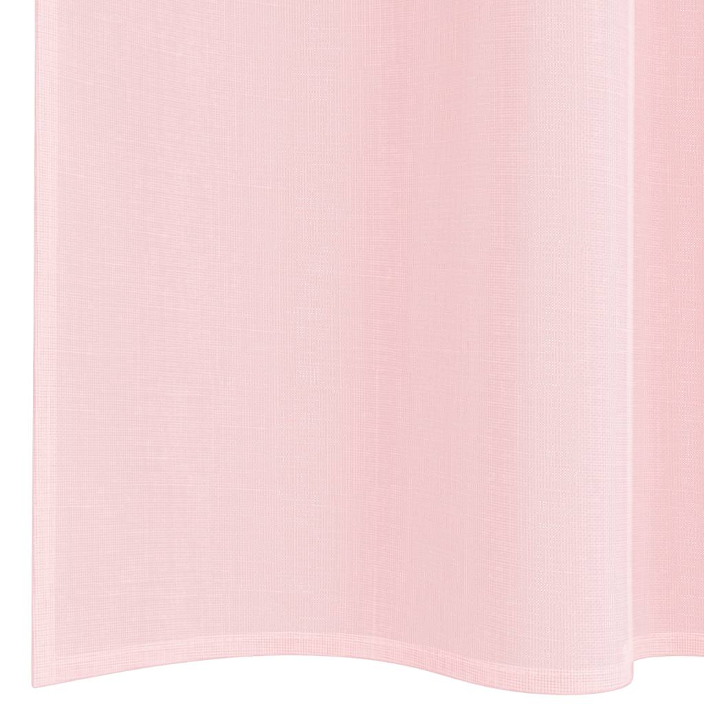 Voile Vorhänge mit Schlaufen 2 Stk. Hellrosa 140x140 cm