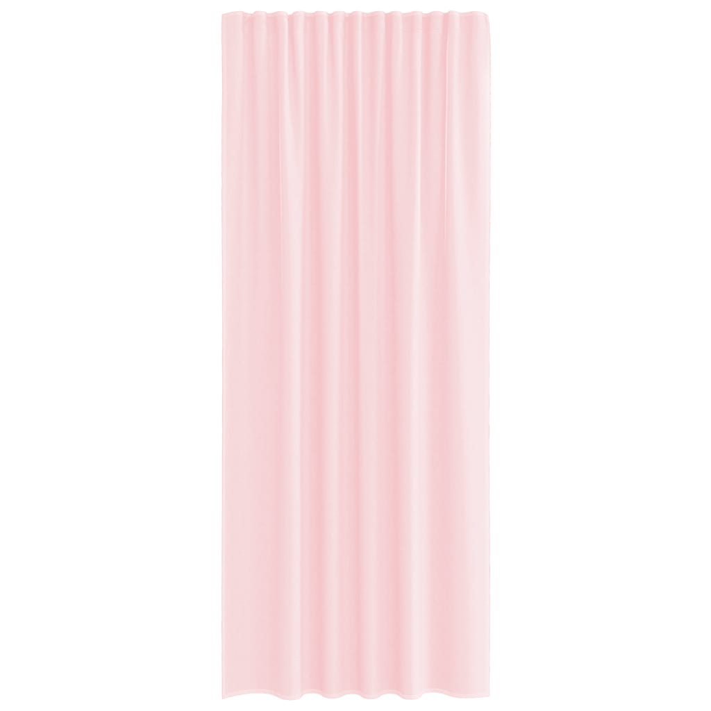 Voile Vorhänge mit Schlaufen 2 Stk. Hellrosa 140x245 cm