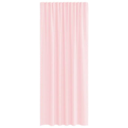 Voile Vorhänge mit Schlaufen 2 Stk. Hellrosa 140x245 cm
