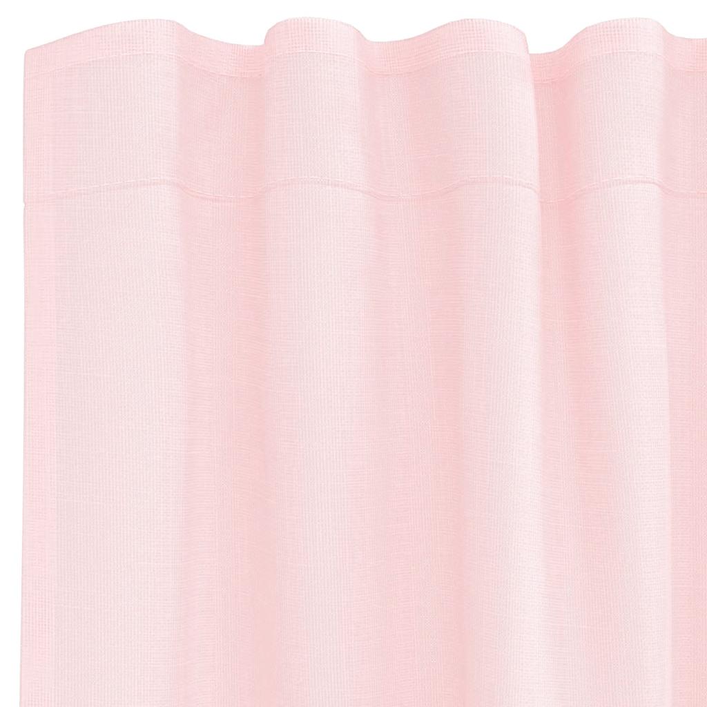 Voile Vorhänge mit Schlaufen 2 Stk. Hellrosa 140x260 cm